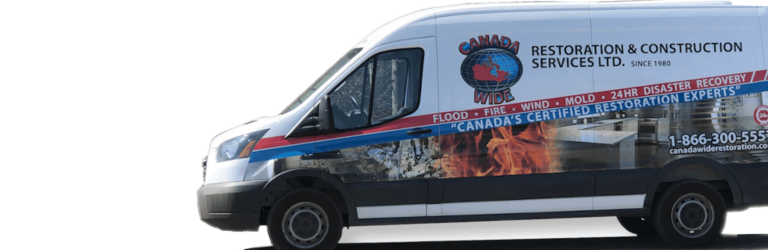 canada wide restoration van with graphics